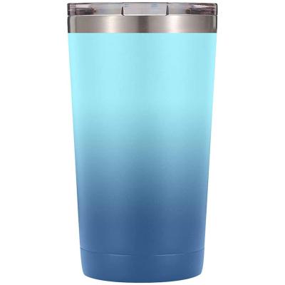 China PURPLESEVEN Factory Wholesale 16oz 24oz 32oz Double Wall Viable Vacuum Insulated Stainless Steel Travel Mug Coffee Tumbler With Lid for sale