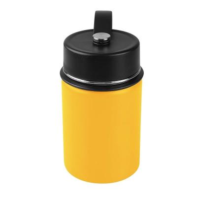 China PURPLESEVEN Wholesale Viable 12oz Wide Mouth Double Wall Vacuum Insulated Stainless Steel Kids Water Flask Thermos Travel Bottle for sale