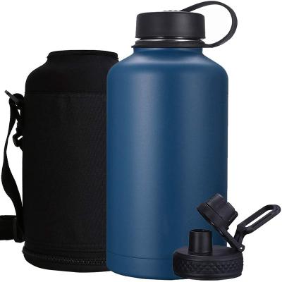 China PURPLESEVEN PORTABLE Factory Wholesale Camping 64oz Beer Keg Beverer Wall Vacuum Double Insulated Stainless Steel Thermos Water Bottle for sale