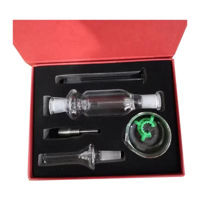 China Modern Top Selling 10mm GOLD Joint Micro Nectar Pipes Smoking Collector With Red Gift Box for sale