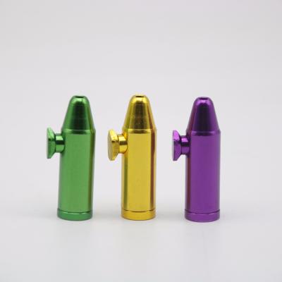 China Dot Style Bullet Snuff Bottle Minimalist Aluminum 7 Colors Mixed for sale