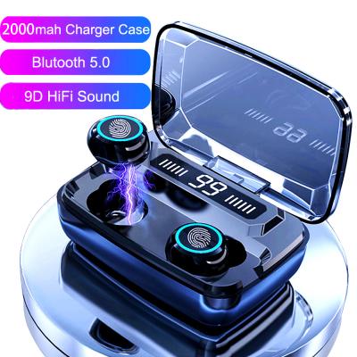 China 2021 Hot Selling Earbuds Earbuds Earbuds Earphones 2021 Case BT5.0 Battery Life 2000mAh Factory Logo Wireless Digital Charging Custom Long for sale