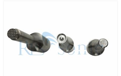 China Plastic Riveting 20khz Ultrasonic Welding Horn With Grid Flat And Rivet Titanium for sale