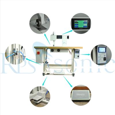 China Seamless Ultrasonic Sewing Machine For Nonwoven Fabric Welding 35KHZ 800W for sale