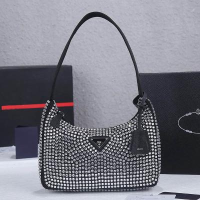 China Luxury Fashion Women Bags Designer Milan Hobo Woman Nylon Handbag 1BH204 for sale