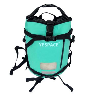 China Waterproof PVC Tarpaulin Increasing Waterproof Outdoor Foldable Waterproof Backpack Camping Travel Rucksack Cylinder Office Dry Bag for sale