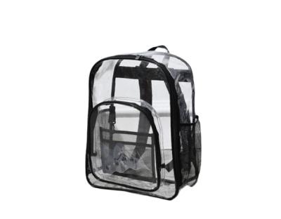 China Waterproof Personal Outdoor Weight Dight Waterproof Travel Increasing Transparent PVC School Sports Backpack Bags for sale