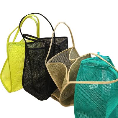 China Super Cheap Net Wet & Dry Light Best Net Outdoor Custom Tote Mesh Single Shopping Bag for sale