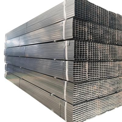 China Hot Rolled Stainless Steel Square Pipe Structure Black Steel Rectangular Tube Cavity Tubular Galvanizsed Square Tube for sale