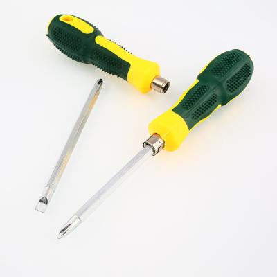 China Durable Household Repair Stainless Steel Convenient Handle Double Head Insulated Screwdriver For Home Repair Tools for sale