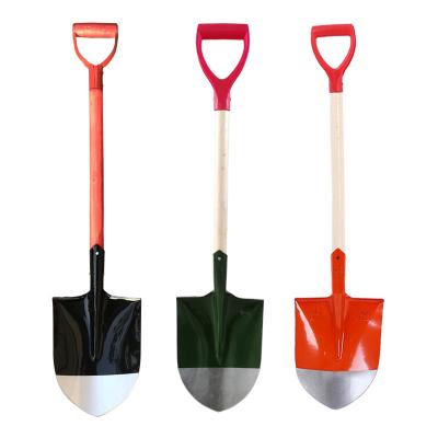 China Multi-Spec Fire Shovels Sharp Nosed Snow Shovel garden shovel manufacturers supply with wooden handle for sale