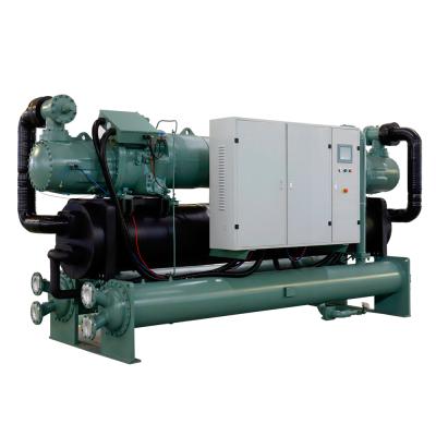 China Hotels 500kw 150RT Water Cooler Water Chiller Screw Chiller for sale