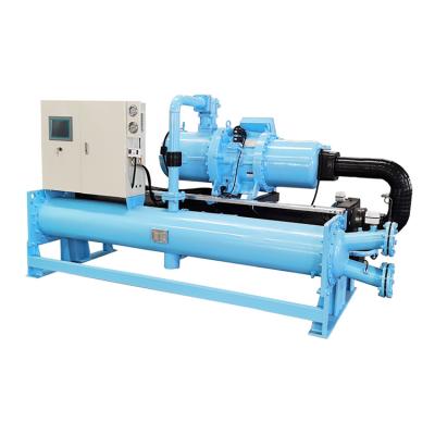 China Industrial Commercial HVAC Office Buildings Water Cooled Large 300 Screw Water Chiller for sale