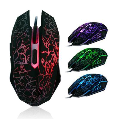 China Gaming Gamer Professional Colorful Backlight Pro Gaming Mouse Optical Cable Mouse For Laptop PC Computer Desktop 4000DPI 6 Buttons for sale