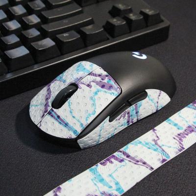 China Handmade Game LYB Mouse Grip Tape Skate Sticker Non Slip Lizard Skin Suck Sweat For Logitech GPW G Pro Radio for sale