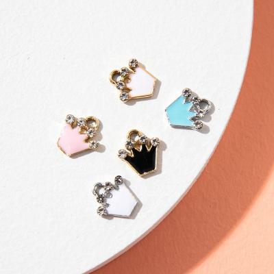 China Nail Art Accessories Dangle Festival Holiday Finger Decoration Oosi De Manicure DIY Diamond Charms Small Accessories 8mm Crown Brand New for sale