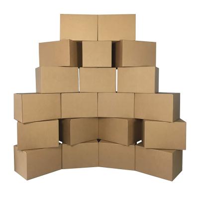 China Recycled Materials Moving Cardboard Boxes 20*20*15 Inch Large Size Shipping Packing Box Storage Boxes for sale