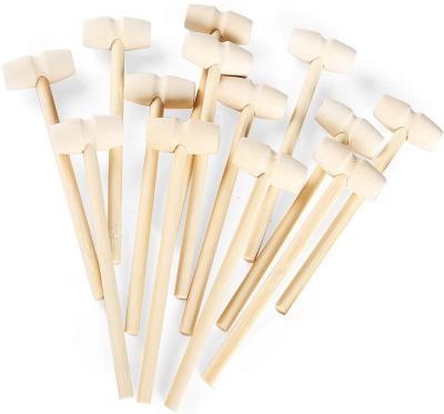 China Europe Wooden Hammers for Free Chocolate Mini Breakable Heart Hammer Mallet Smooth Finish Lacquer for sale