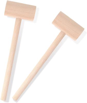 China Europe Wooden Hammers for Free Chocolate Mini Breakable Heart Hammer Mallet Smooth Finish Lacquer for sale