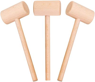 China Europe Wooden Hammers for Free Chocolate Mini Breakable Heart Hammer Mallet Smooth Finish Lacquer for sale