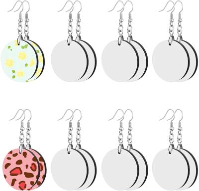 China Europe Sublimation Earring Masks MDF Printing Earrings Heat Transfer Earrings For DIY Valentine Jewelry Making for sale