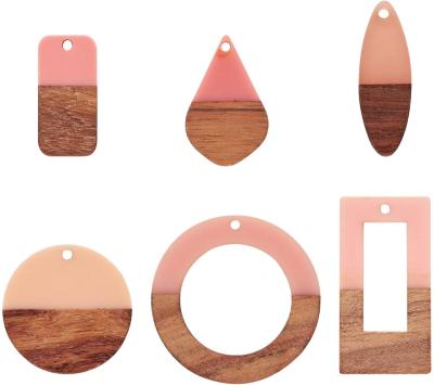 China Europe Wood Earring Pendants Wooden Teardrop Jewelry Findings For Earring Making for sale