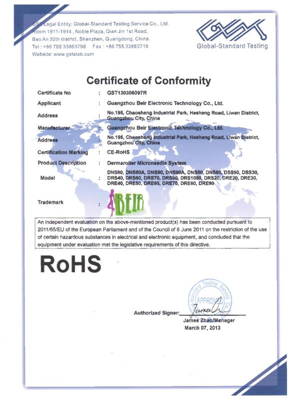 RoHS - Guangzhou Beir Electronic Technology Co., Ltd.