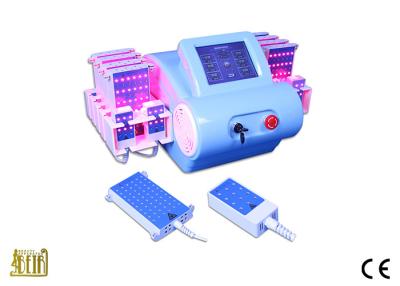 China Blue ABS Case Lipo Laser Slimming Machine For Fat Burning With Imported Mitsubishi Diodes for sale