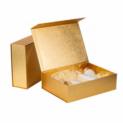 China custom lucury baby wig magnet holographic magnetic cust packaging gold recyclable gift box ad box for sale