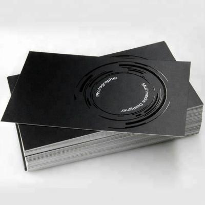 China paper & Cardboard Matte Black Paper Business Card Offset Printing Custom Printing Paper Accept Customized Logo for sale