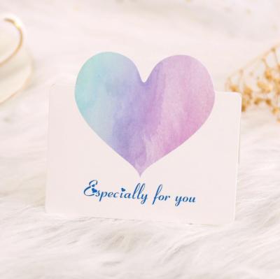 China Custom Sweetheart Shaped Color Card Birthday Greeting Card With LOGO for sale