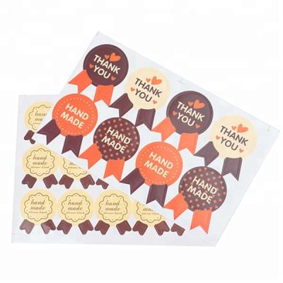 China Waterproof Wholesale Printing Thank You Sticker Labels Sheets for sale