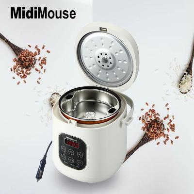 China Travel Hotter Newest 12V or 230V Portable Car Bowl Mini Car Rice Cooker for sale