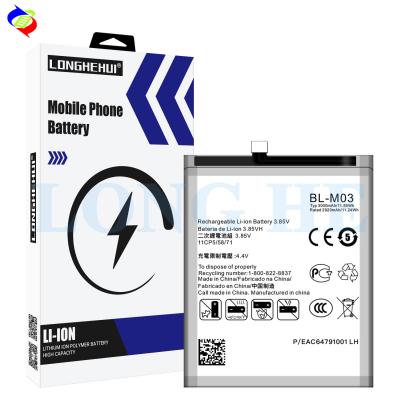 China 2021 Brand New O Cycle Battery Replacement cell Phones Battery for LG K22 K22 Plus BL-M03 for sale