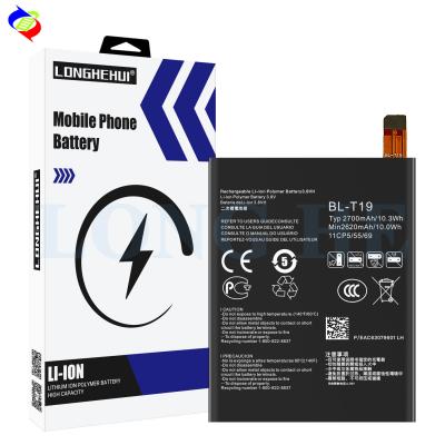 China Performance BL-T19 2700mah 3.8v Mobile Phone Battery for LG Nexus 5X H791 H798 H790 for sale