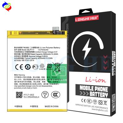 China Batería de capacidad completa BLP717 Compatible con Oppo Reno Z PCDM10 CPH1979 3.85V 4035mAh en venta