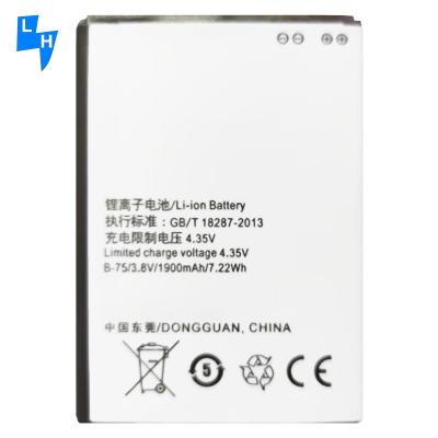 中国 B-75 オリジナル リチウムイオンポリヤーの充電電池 Y22 Y25 Y13 Y15 1613 携帯電話 販売のため