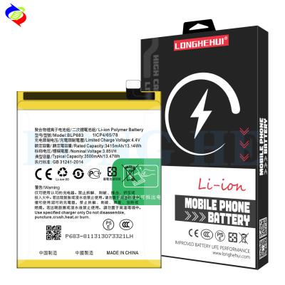 China BLP683 3.85V 3500mAh Internal Li-ion Replacement Battery for OPPO F9 F9 Pro/realme 2pro for sale