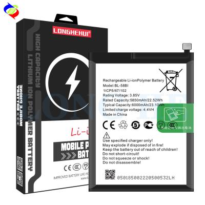 China Silber AAA BL-58BI 3.7V 2100mAh Lithium Akku für itel Hot 9 Play zu verkaufen