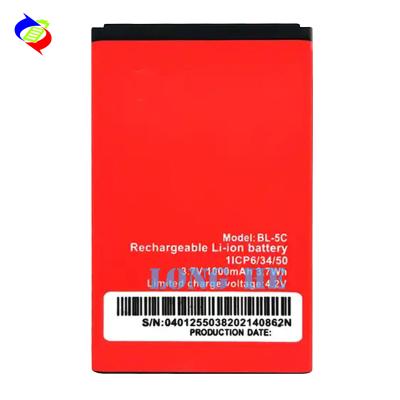 China BL-5C 1000mAh Batterie mit Dual IC Schutz und fortschrittliche Lithium-Polymer-Technologie zu verkaufen