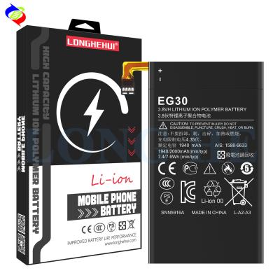 Cina Ricaricabile EG30 3.7V 789mAh Batteria grigio per cellulare per Motorola Droid Mini XT1030 in vendita