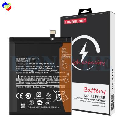 China Batería recargable para Xiaomi Redmi Note 6 Reposición original BN46 Batería corta en venta