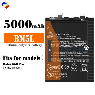 Κίνα BM5L μπαταρία για Xiaomi Redmi K60 Pro 5000mAh διπλή προστασία IC μπαταρία αντικατάστασης προς πώληση