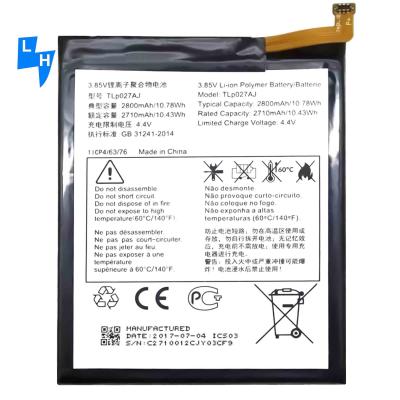 China 3.85V 2500Mah Rechargeable Battery For Alcatel Tlp027Aj Phone Black High Capacity for sale