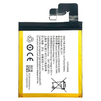 China 2300mAh Rechargeable Batteries for Lenovo S90 BL231 Li-ion Cell Mobile Phone Battery for sale