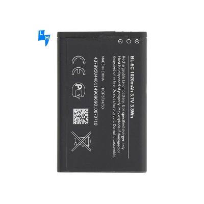 中国 ストック 充電可能な携帯電話 バッテリー BL-5C 1020mAh 800mAh 600mAh ノキアの交換 販売のため