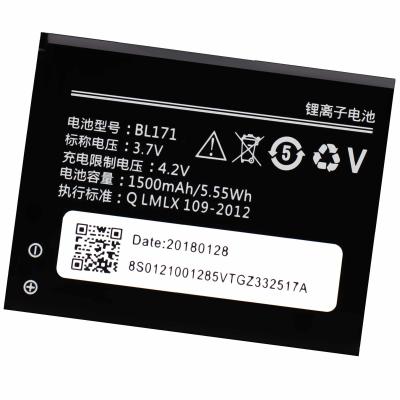 China BL171 Battery for Lenovo RocStar A319 A60 A65 A368 A390T A356 A370E A376 Mobile Phone for sale