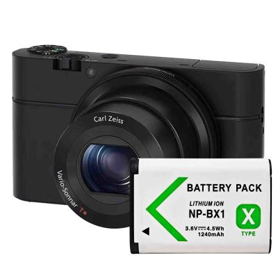 中国 ソニー DSC-RX100 DSC-WX500 DSC-HX400 ZV-1 カメラ用の1240mAh 4.5V 再充電電池 販売のため