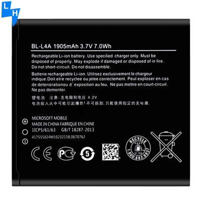 Cina 1905mAh BL-L4A Batteria Per Microsoft Nokia Lumia 535 RM-1090 RM-1089 Doppio 830 RM-984 in vendita