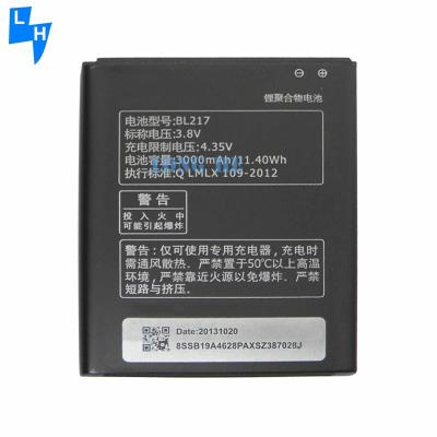 China 3000mAh 3,8V BL217 Polymer Lithiumbatterie für Lenovo S720 S870E S868T A820T A800 A798T zu verkaufen